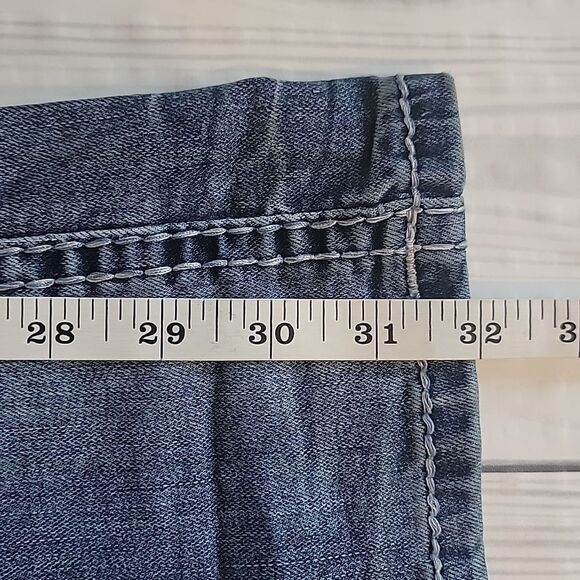 Grace in LA Light Blue Embroidered Bootcut Womens Size Waist 28 (Runs Small) - Picture 16 of 16